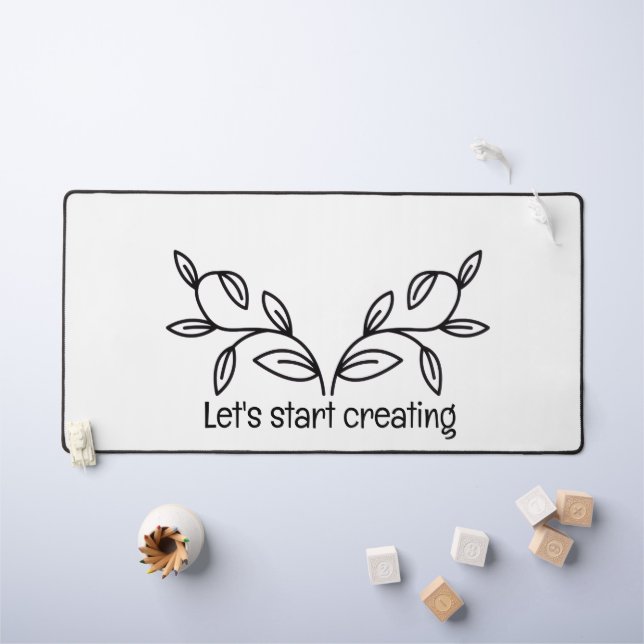 Diseño de alfombrilla de escritorio simple y calma (Mesa para niños)