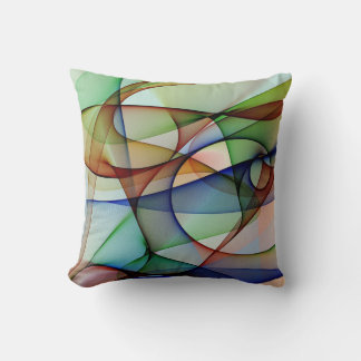 Diseño de almohada abstracta de Greenish