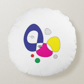 Diseño de Almohada con Cara de Arte Moderno