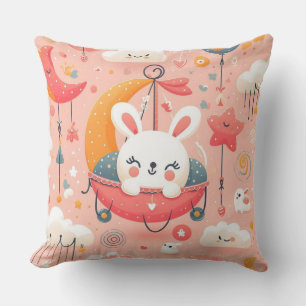 Diseño de almohada de conejo
