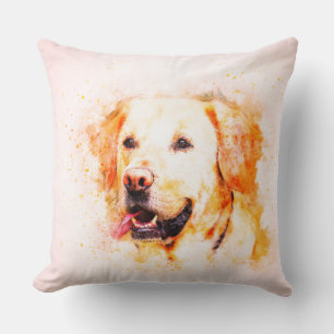 Diseño de almohada de Mascota de perro adorable