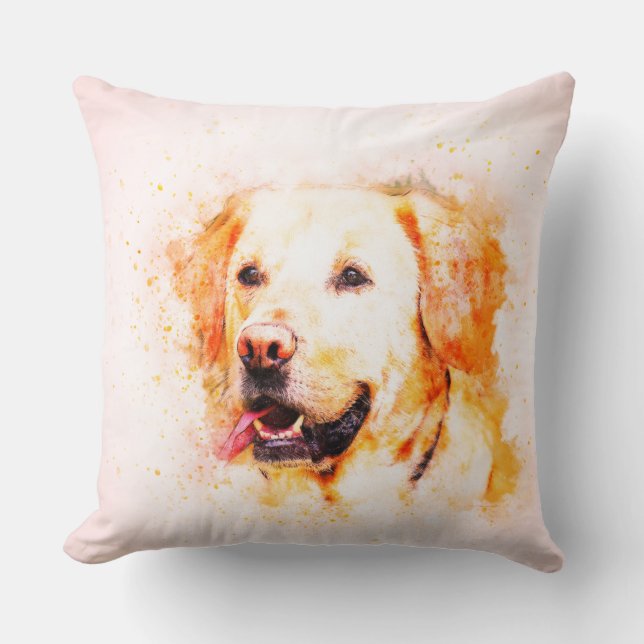 Diseño de almohada de Mascota de perro adorable (Anverso)
