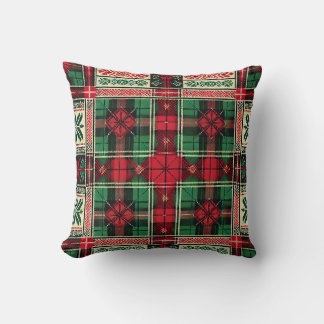 Diseño de almohada de navidades - Rojo clásico y V