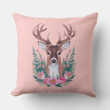 Diseño de almohada de tiro de ciervo de Florla