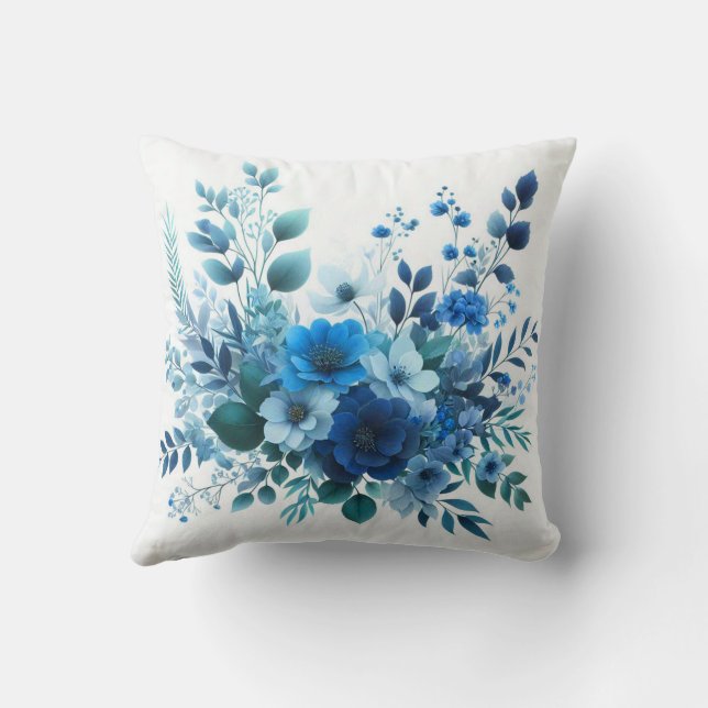 Diseño de almohada floral. cama, sofá, almohada de (Reverso)