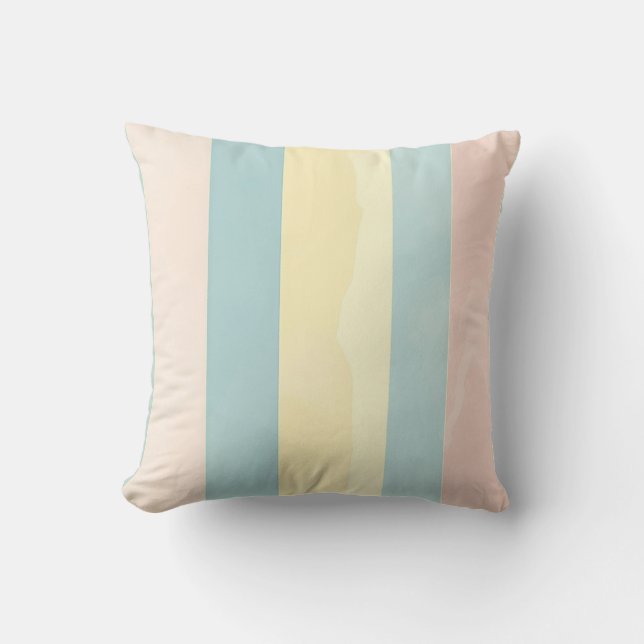 Diseño de almohada rayada Pastel (Anverso)