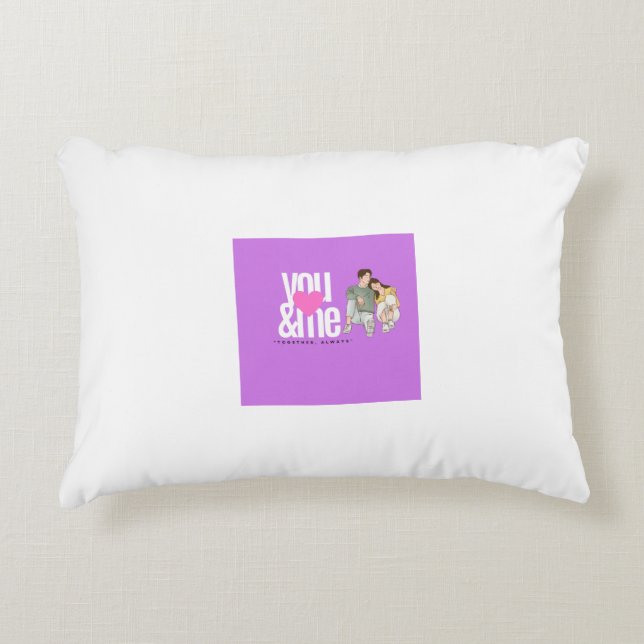 Diseño de almohada You and Me (Anverso)