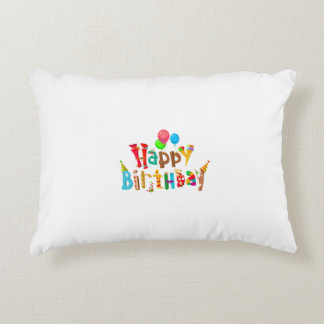 Diseño de almohadas de cumpleaños feliz