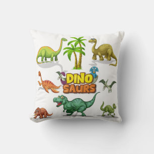 Diseño de almohadas de dinosaurio tridimensional