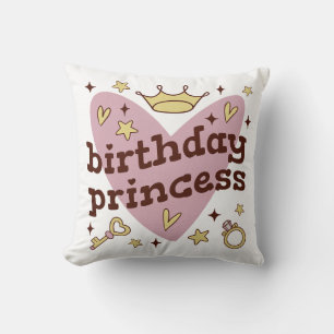 Diseño de almohadas de lanzamiento de princesa de 