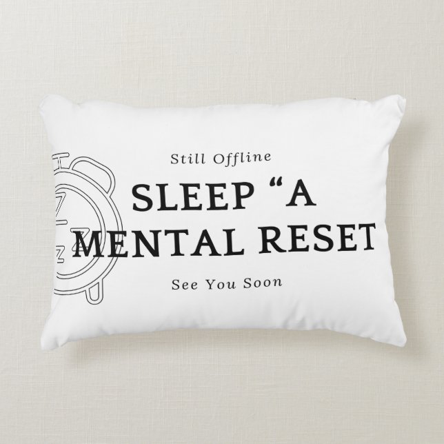 Diseño de Almohadas Sueño Un Reinicio Mental (Anverso)