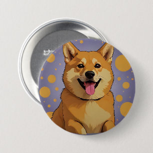 Diseño de amante de botón de perro