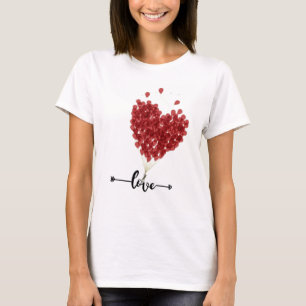 Diseño de amor a camisetas