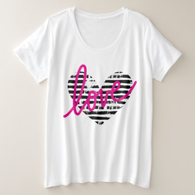 Diseño de Amor de Corazón Rayado (Anverso del diseño)