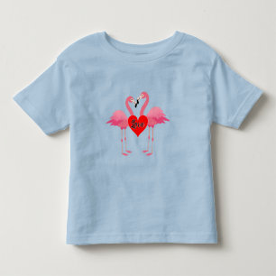 Diseño de amor Flamingo Rosa - Todler Fine Jersey