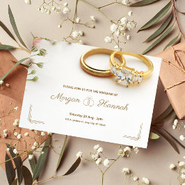 diseño de anillo boda para invitación de tarjeta b