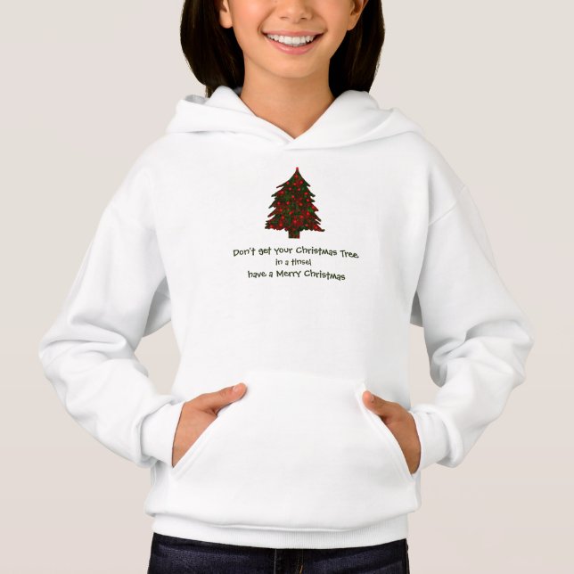 Diseño de árbol de navidad de Tnsel espeso (Anverso)