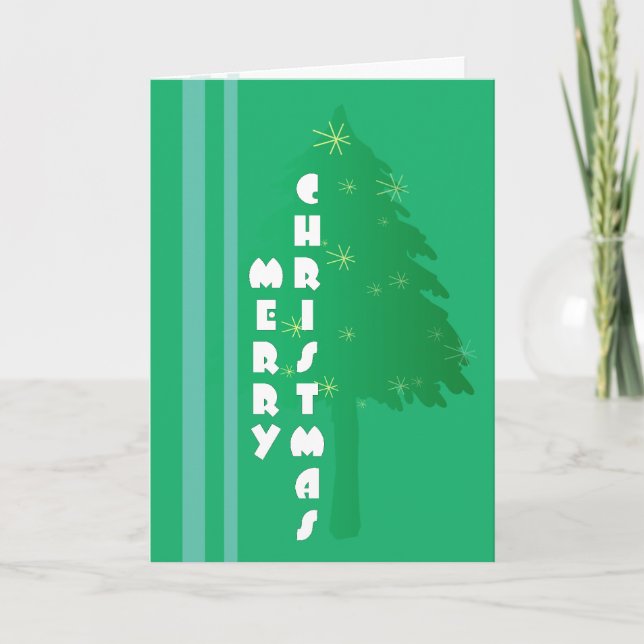 Diseño de árbol de Navidad retro (Anverso)