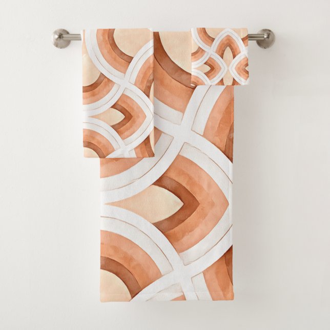 Diseño de arco iris retro en óxido y desierto past (In situ)