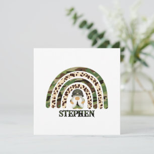 Diseño de arcoiris de camuflaje personalizado