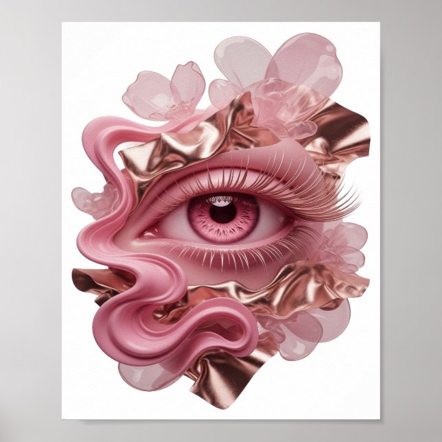 Diseño de arte abstracto de oro limpio (Frente)