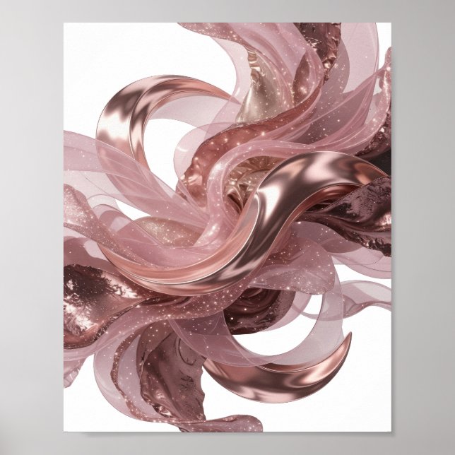 Diseño de ARTE ABSTRACTO de Plata Fresca (Frente)