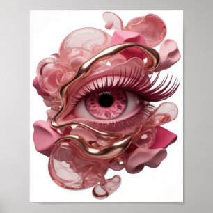 Diseño de arte abstracto en oro fresco