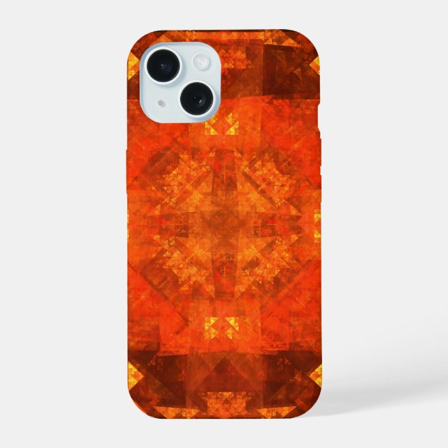 Diseño de Arte Abstracto Mandala de Fuego de Bendi (Reverso )