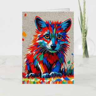 Diseño de arte animal abstracto expresivo de cacho