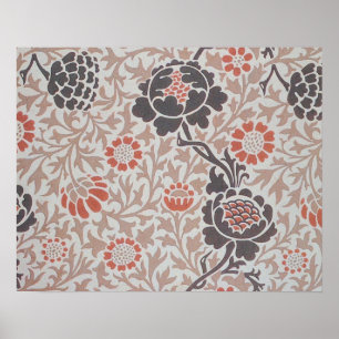 Diseño de arte botánico de William Morris Grafton
