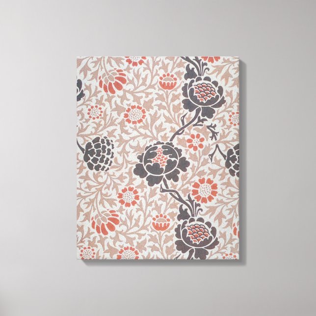 Diseño de arte botánico de William Morris Grafton (Anverso)