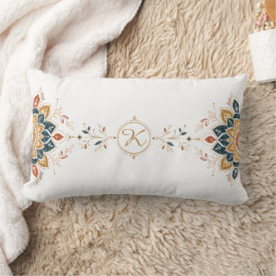 Diseño de Arte de Almohada Lumbar Boho Mandala Per