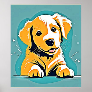 Diseño de arte de cachorros