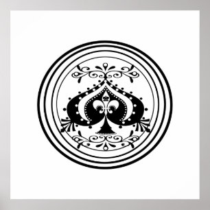 Diseño de arte de Ornate Poker