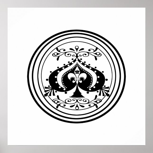 Diseño de arte de Ornate Poker (Frente)