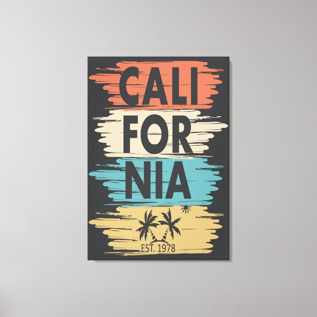 Diseño de arte en pared de California (Anverso)