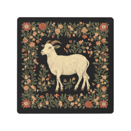 Diseño de arte folclórico y de cabra encantado