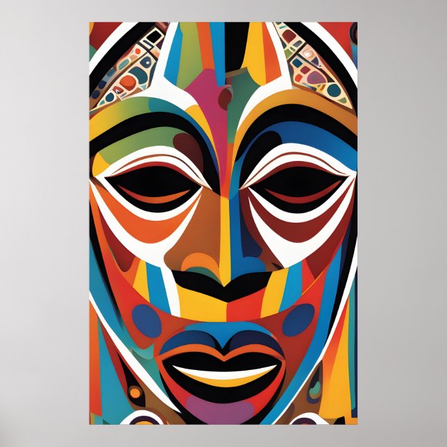 Diseño de arte gráfico con máscara de forma geomét (Frente)