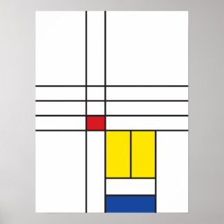 Diseño de Arte Moderno Minimalista De Stijl Mondri