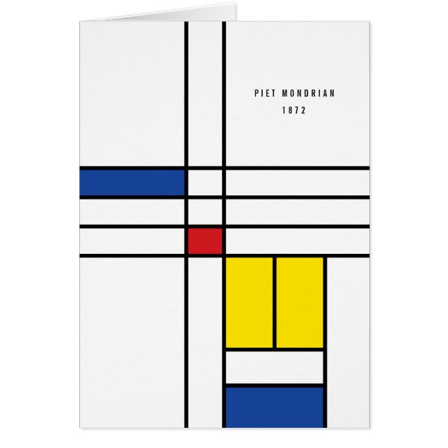 Diseño de Arte Moderno Mondrian II Minimalista De  (Frente)