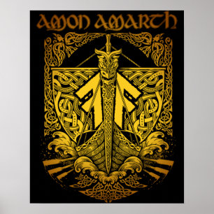 Diseño de arte para fans estilo retro Amon Amarth