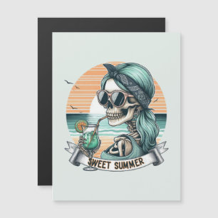 Diseño de atardecer retro de verano dulce