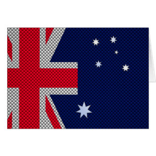 Diseño de Australia al estilo cromado de fibra de