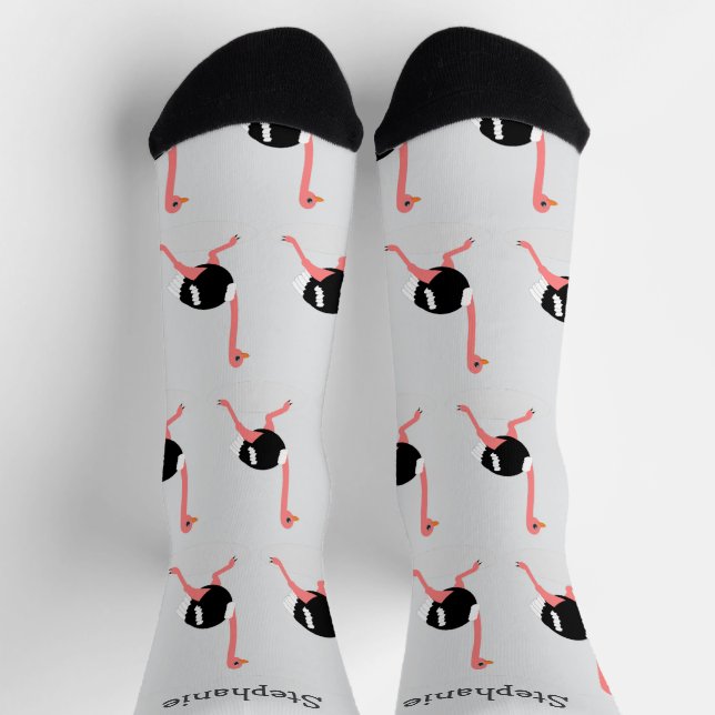 Diseño de avestruz de calcetines (Arriba)