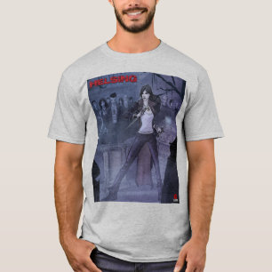 Diseño de ayuda camiseta gris básica