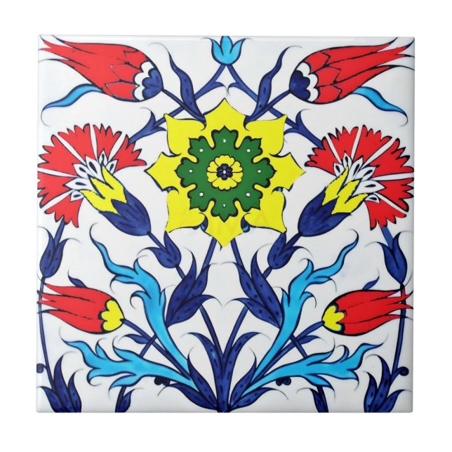diseño de baldosas de tulipano (Frente)