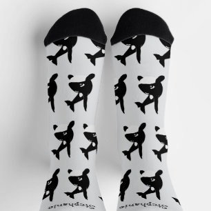 Diseño de ballena asesina de calcetines