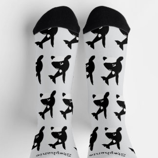 Diseño de ballena asesina de calcetines