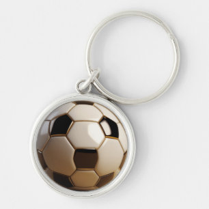 Diseño de balón de fútbol 3D – Llavero de opción p