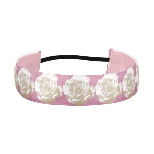 Diseño de banda rosada rosada para la cabeza satin (Anverso)